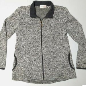 Stan Herman Zipped Front Sweater Fleece Jacket Sz M